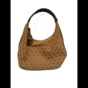 Dooney & Bourke Brown Signature Logo Small Shoulder Bag Handbag Purse Y2K